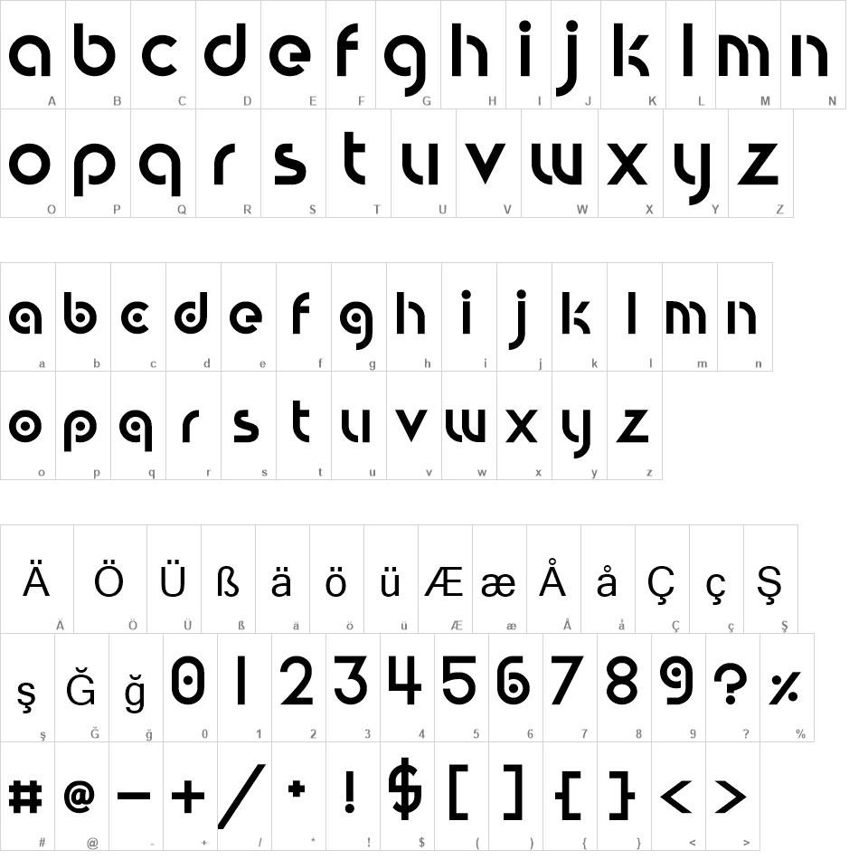 Circular Abstracts free font